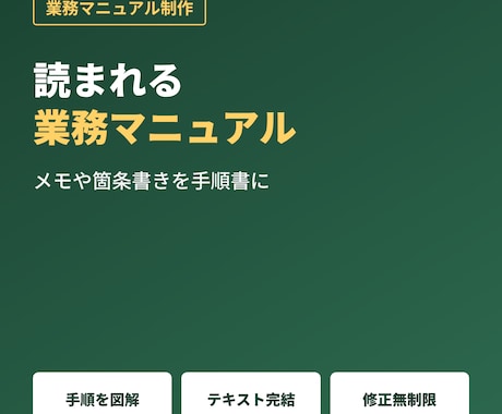 メモや箇条書きから業務マニュアルを作ります イメージ1