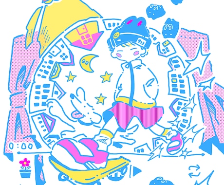 ポップなイラスト制作します イメージ1