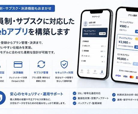 AI・会員制Webアプリを制作します AI・会員制・コミュニティ対応 イメージ2