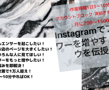 1ヶ月でフォロワー700人超え！ノウハウ伝授します 1ヶ月で700人超えのフォロワー獲得‼️作業時間3分‼️ イメージ2