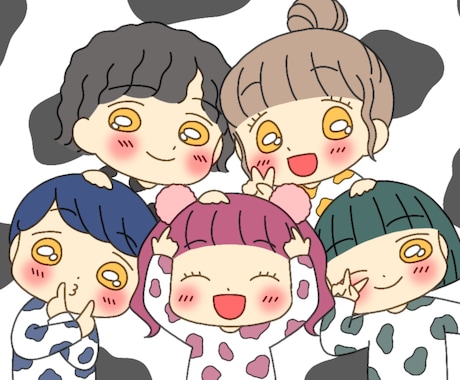 ファミリー編　ゆるかわなアイコン描きます 可愛いイラストお届けします(*˘︶˘*)♡ イメージ2