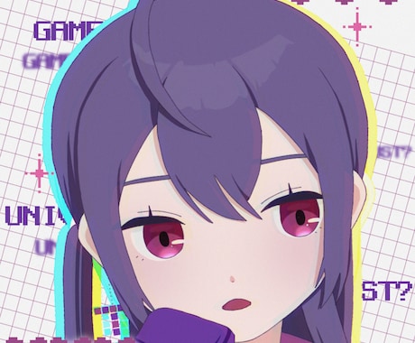 まるでアニメ❕可愛いイラストをお届けします X、YouTubeなど、様々な媒体でお使いいただけます！ イメージ1