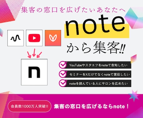 あなたの音声からnoteで集客するお手伝いをします 集客の窓口を増やしたいけどお忙しくて、時間がないあなたへ イメージ1