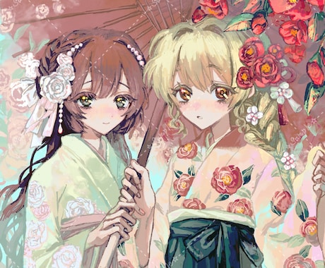 繊細で鮮やかなイラストを制作します ご希望に合わせて丁寧に制作します イメージ2