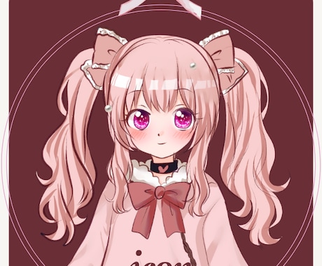 SNSアイコン ふんわり可愛いアイコン描きます やさしく、ふんわり。かわいい世界を一枚に描きます。 イメージ1