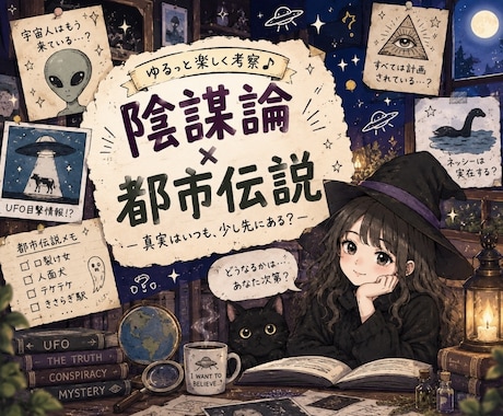 陰謀論、都市伝説、スピ系をゆるっとお聴きします にわかさん歓迎！そこまで詳しくなくても語りたい方のお部屋です イメージ1