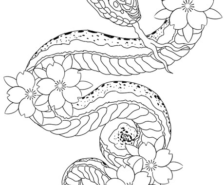 優しい彫り師がtattooデザインを描いてます 彫り師の方に相談する前に頭の中のデザインを起こします イメージ2
