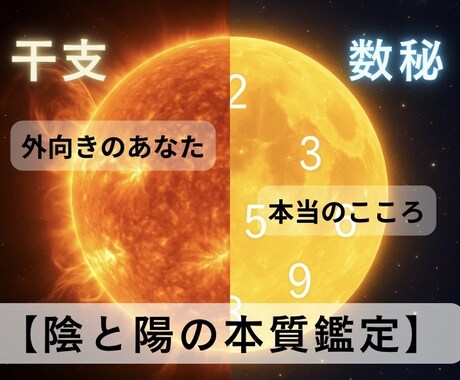 本当の【あなたの本質】を鑑定します あなたの【干支】と【あなただけの数字】で内側と外側をみます イメージ2