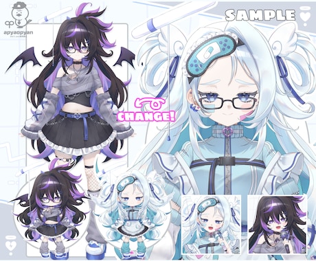高品質なVtuberを全工程一括で制作いたします 準備0からコレだけでvtuber活動を始められます！ イメージ2