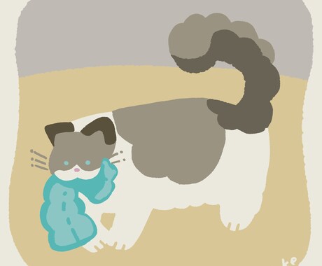 お任せ制作♪やわらかやさしい動物イラスト描きます 個展は今年で３回目！鹿児島のイラストレーターです イメージ2