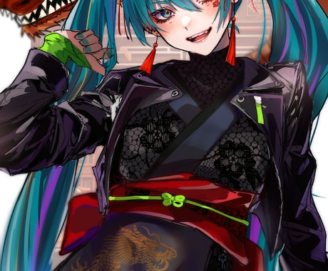 SALE中 かっこいいイラストを描きます キャラクター、動画用1枚絵、Vtuber、trpg立ち絵など イメージ1