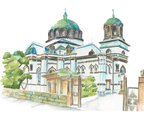 建築外観・パース絵描きます 背景画像や挿絵、記念絵におすすめ！ イメージ1