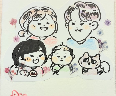 柔らかい印象で似顔絵を描きます ウェルカムボードやインテリア、端末壁紙等でご利用頂けます。 イメージ1