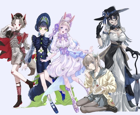 TRPG、ゲーム立ち絵描きます TRPGやサムネイル、動画制作などのイラストに！ イメージ2