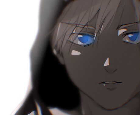 光と影のアイコン描きます かっこいい老若男女のSNS用アイコンお描きします イメージ2
