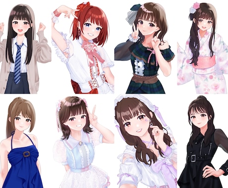 フラワースタンドに特化☆華やかな似顔絵を制作します 大好きな人に贈るフラスタ。イラストを添えて特別感アップ♪ イメージ2
