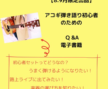 限定価格 弾き語り初心者Q &APDFお渡します 【路上ライブに出たい人必見！】 イメージ1