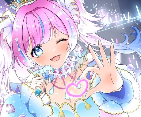 一枚絵を描きます キャラクターを最大級に魅力的に!そんな一枚絵を! イメージ2