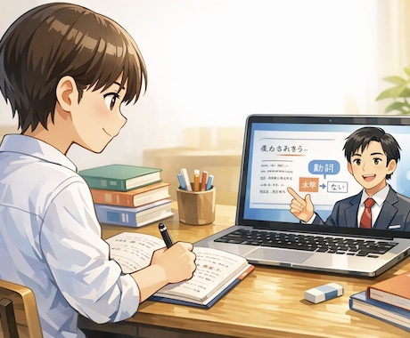 30分1500円 古典文法をゼロから教えます ⭐️オリジナルガイドをプレゼント！動画や画像で楽しく学べる。 イメージ1