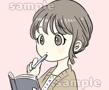 即日納品可！かわいいSNSアイコンイラスト描きます お金と時間をかけずにSNSアイコンイラストを作成したい方へ イメージ1