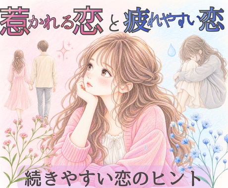 恋愛で惹かれる人続けやすい人疲れる人読み解きます 好きなのに続かない、なぜか関係に疲れちゃうことありませんか？ イメージ1