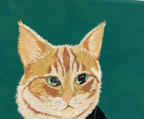 あなたのペット、アクリル絵の具で描きます 大好きなペットにお洋服を着させた絵をお送りいたします☆ イメージ2