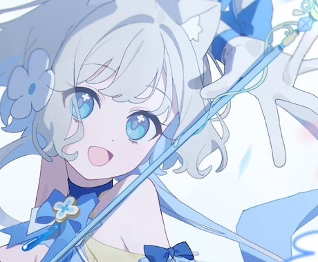 可愛らしいキャラデザ・Live2d原画を描きます 透明感のある可愛らしいイラストと、バランスのとれたデッサン！ イメージ1
