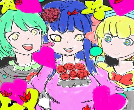 イラストの作成をします 正面画のイラストなら得意完全初心者向け イメージ2