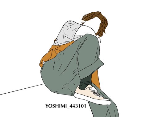 思い出の写真をイラスト化します アイコン、記念日等のプレゼントに線画はいかがですか？ イメージ2