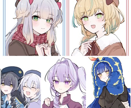 2日以内納品‪✿お好きなイラストお描き致します 夢絵、アイコン、1枚絵etc… イメージ1