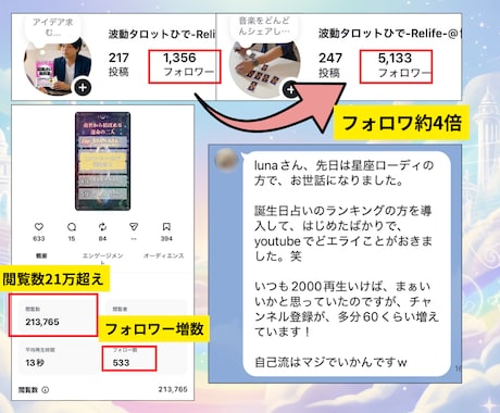 福袋！12タイプ別診断バズ動画テンプレを送ります リールテンプレの決定版！保存率爆上げ2種テンプレ配布 イメージ2