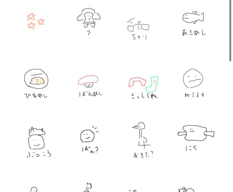 独特かつシンプルな、使いやすいスタンプ作ります 知人に大人気　謎の魅力をぜひぜひぜひ イメージ2
