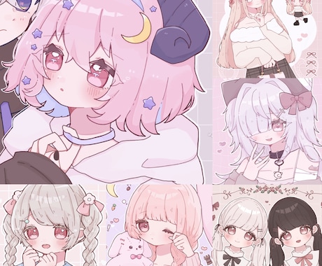 SNSアイコン、観賞用イラストなど制作します