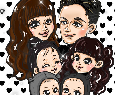 可愛いポップな似顔絵に仕上げます 可愛いくポップな似顔絵描いちゃいます！ イメージ2