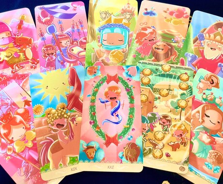 コミカルなタロットカードで占います 【タロットカード】≪9枚のカードからのメッセージ≫ イメージ1