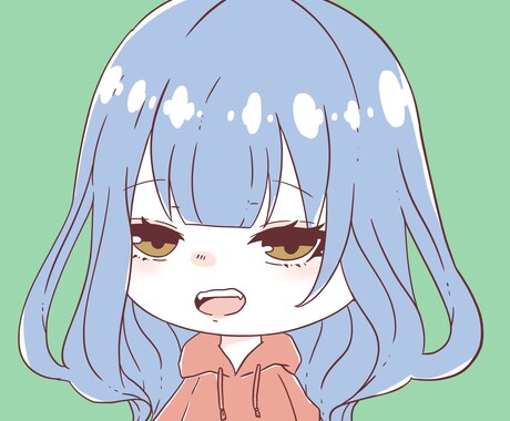 SNSアイコン（肩上）制作します デフォルメキャラの肩上アイコンを描かせていただきます！ イメージ2
