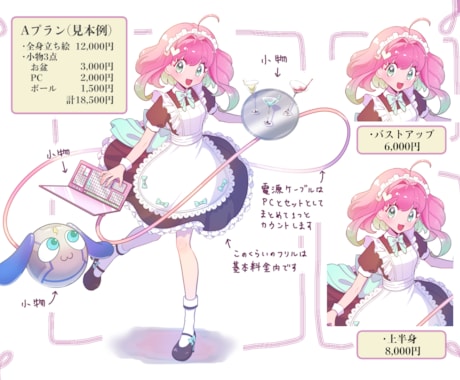 商用利用(個人範囲)無料！ 立ち絵製作します 女の子が得意！あなたのキャライメージを大切に製作します！ イメージ2