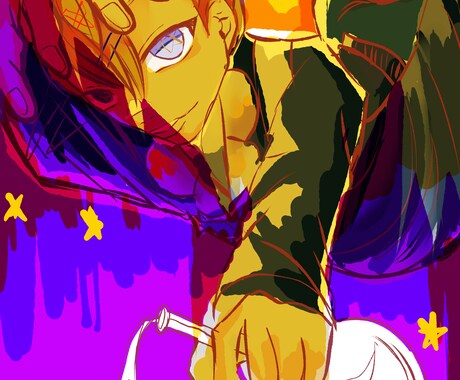 周りの人とは違うアイコン描きます ビビットカラーを使って個性豊かなアイコンをお描きします イメージ2