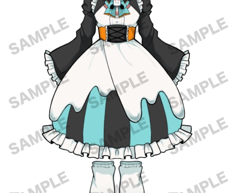 1点限り！ お化けな女の子のイラストを売ります 女の子、お化け、ハロウィン、立ち絵 イメージ2