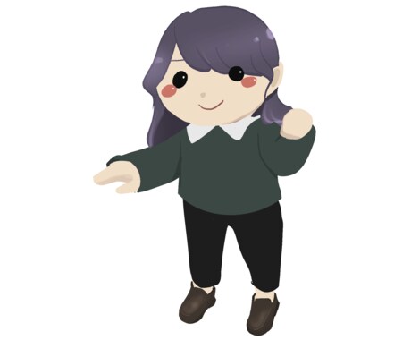 シンプルなキャラクターイラストを制作します シンプルなイラストを作成します。 イメージ1