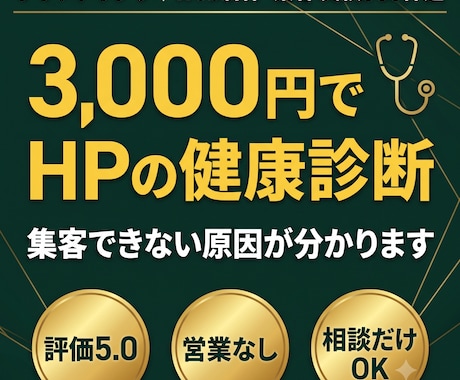 ホームページ・LPの集客できない原因を診断します 作る前・直す前に。プロの診断で課題と優先順位が分かります イメージ1