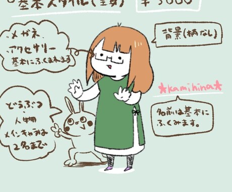 ゆるい絵本絵アイコン作ります ＊ゆるい絵が好きな、あなたの為のアイコン…＊ イメージ2