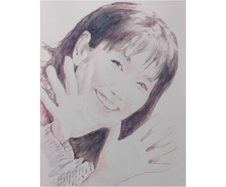 水彩でリアル似顔絵を描きます 手描きの一枚を飾ってください。 イメージ2