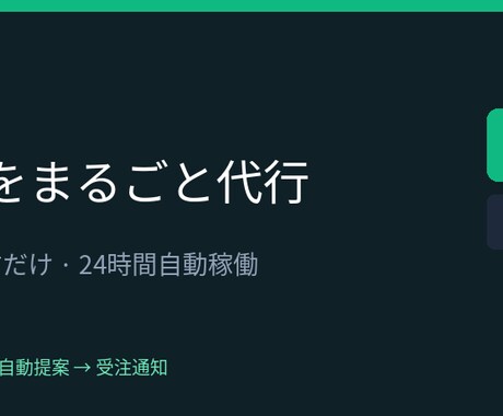 24時間監視し案件に提案します あなたがやることは、LINEに「はい」と返信するだけです。 イメージ1
