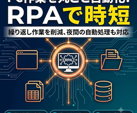 RPAでPC作業をまるごと自動化します イメージ1