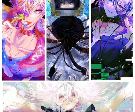 世界観強めな個性的イラストを制作します 貴方の好きな世界観を教えてください！ イメージ2