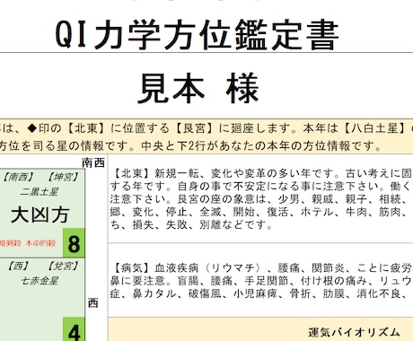 九星気学で意思決定を最適化します その判断、ズレている可能性あります！ イメージ2