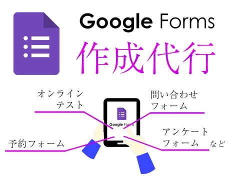 Googleフォームの作成代行いたします 「問い合わせフォーム」「テスト」「アンケート」など！！ イメージ1