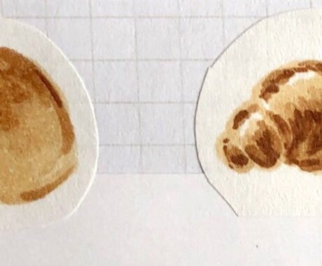 チラシや名刺にかわいい食べ物イラストを描きます ゆるさ倍増！パン教室講師がおいしそうな食べ物を描きます！ イメージ2