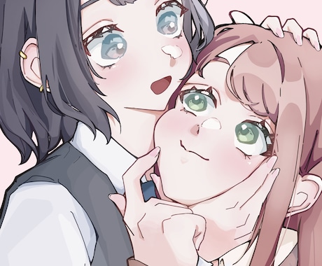 商用利用◎ 可愛い女の子キャラ承ります リアル調の似顔絵などもお受けできます イメージ2